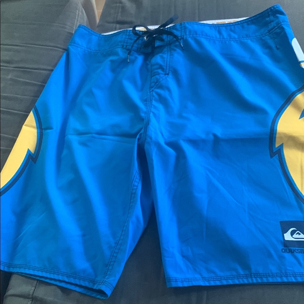 Quiksilver Los Angeles Chargers Boardshorts in Blue and White-lot of 2 - Picture 2 of 16